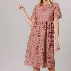 Mauve Rose Lace Dress NWT ‼️FINAL SALE